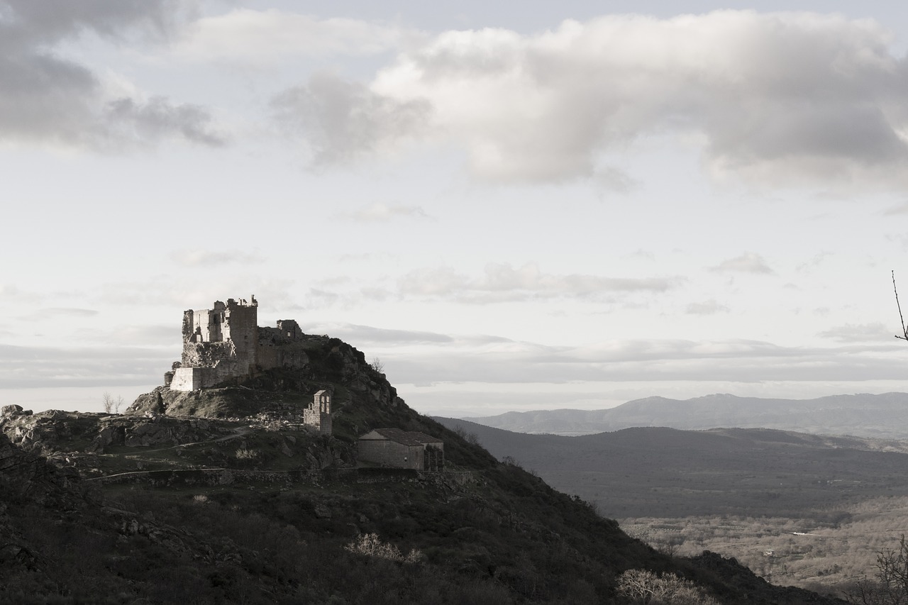 castle  winter  spain free photo