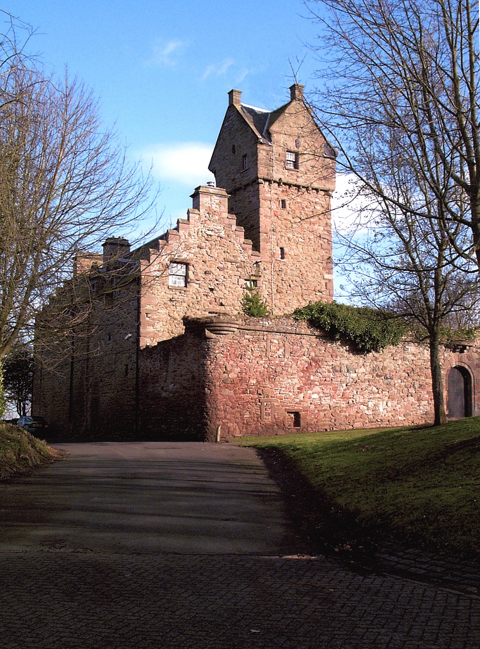 castle old trees free photo