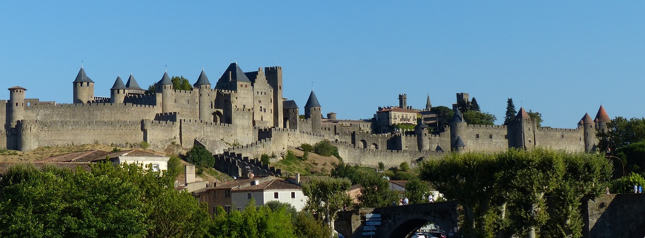 castle  carcassonne  medieval free photo