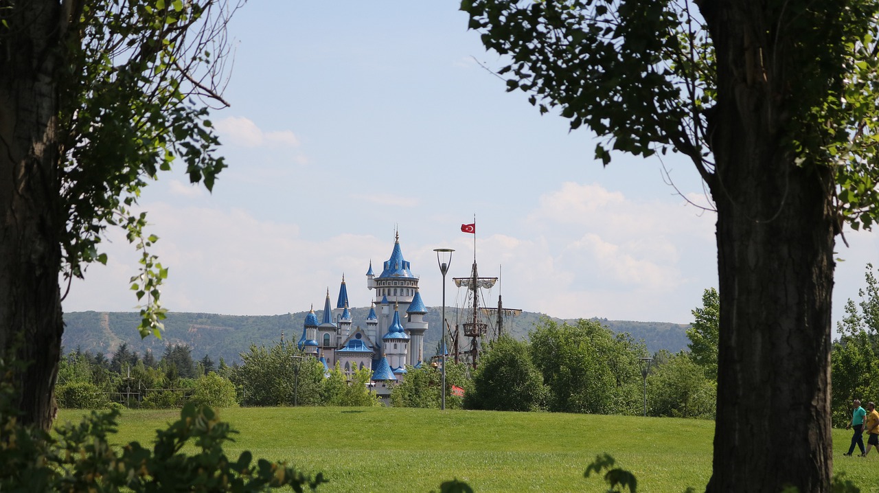 castle  blue  fairy tale free photo