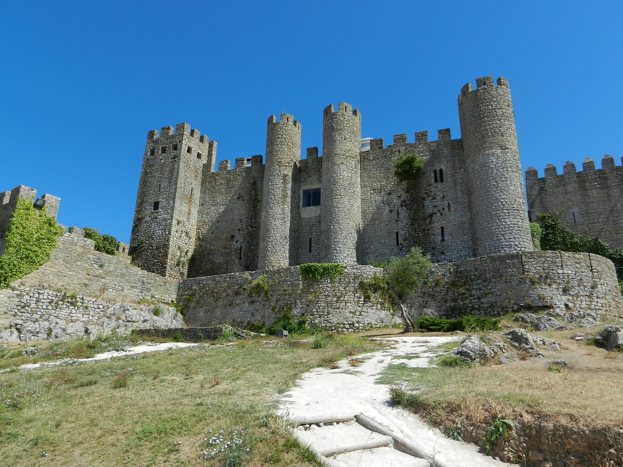 castle obidos portugal free photo