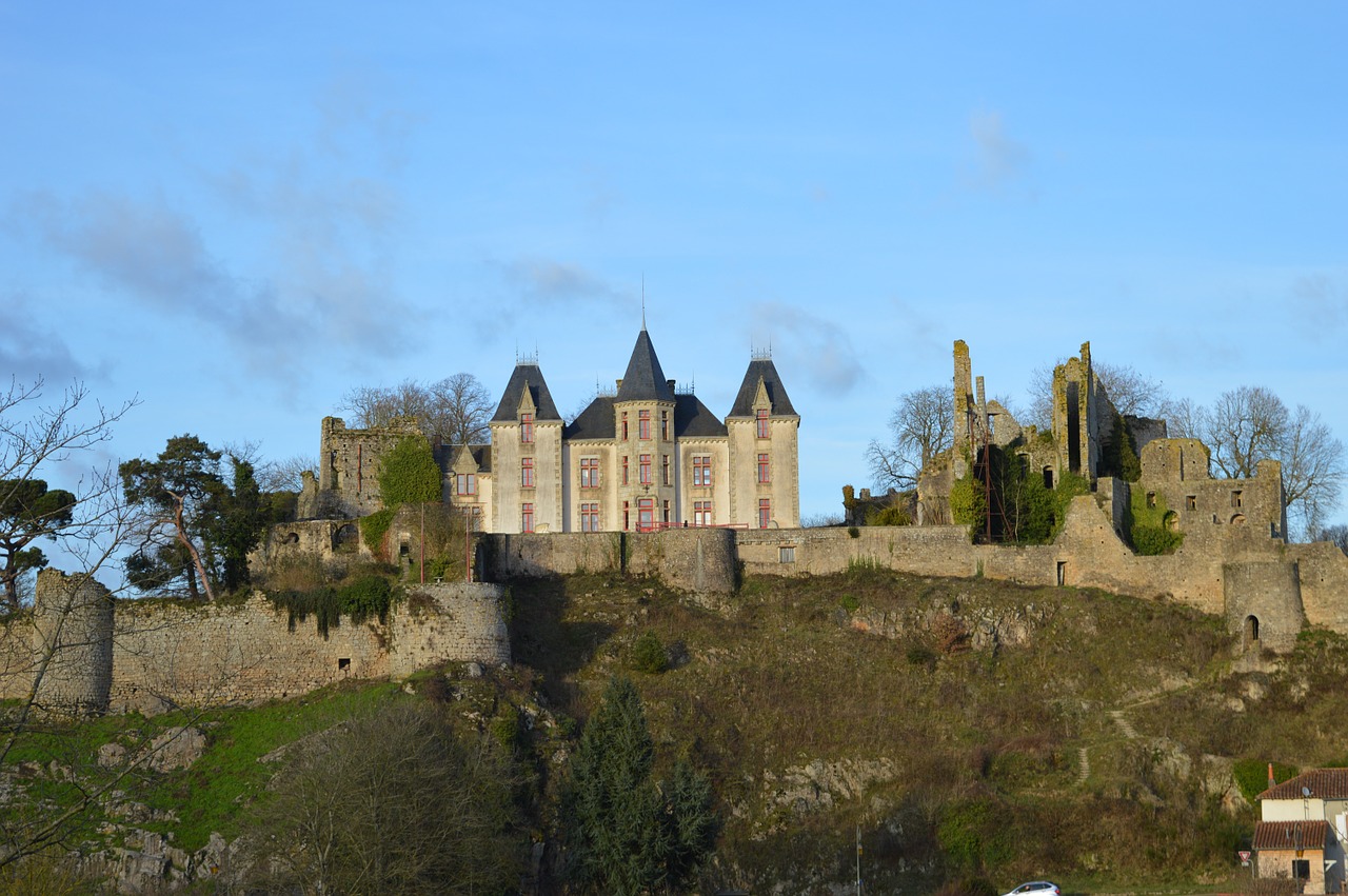castle bressuire ramparts free photo