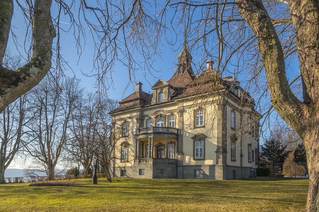 castle lake constance rough stone free photo