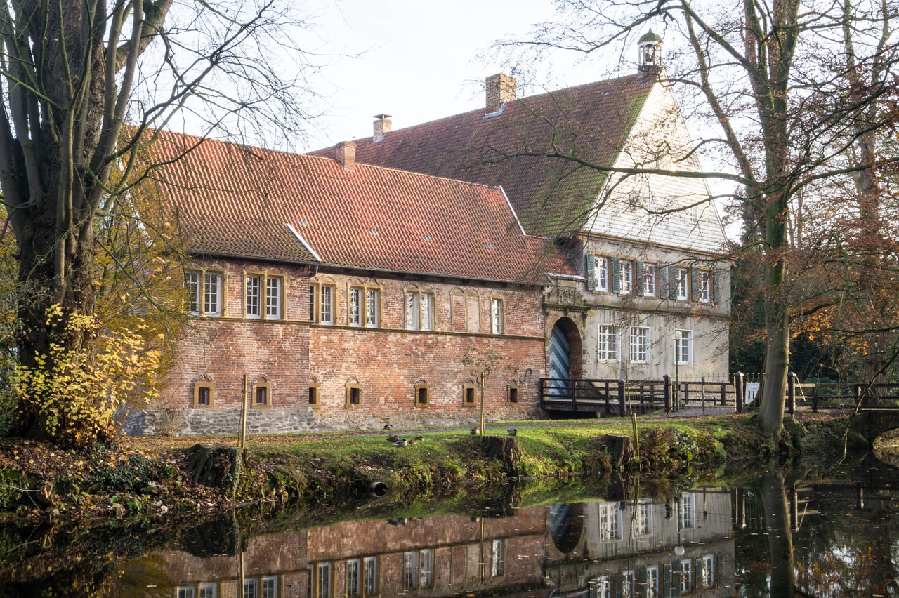 castle water middle ages free photo