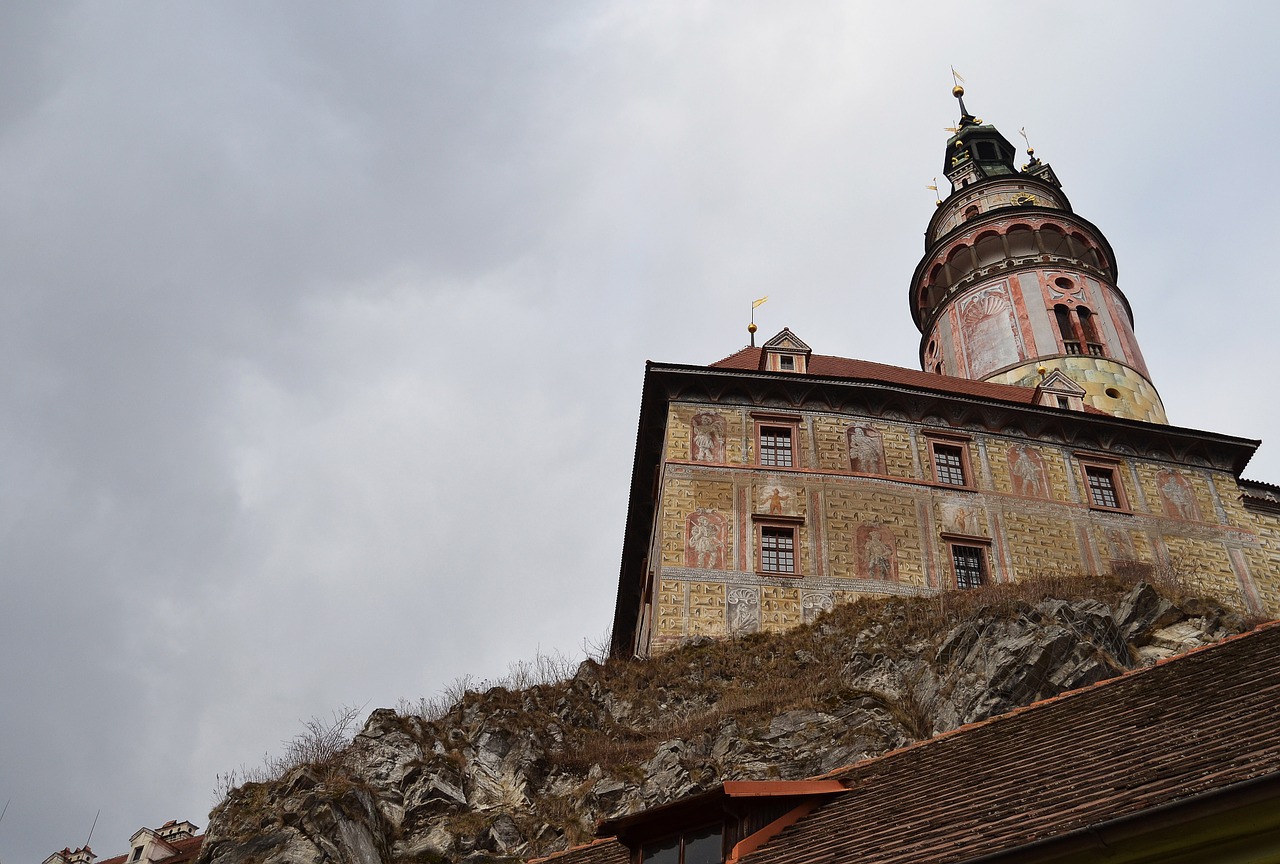 castle czech krumlov tower free photo