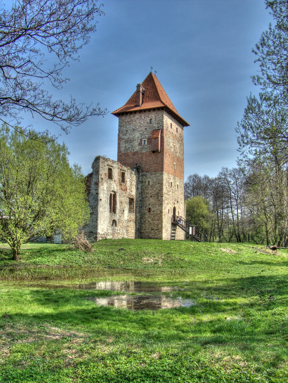 castle tower poland free photo
