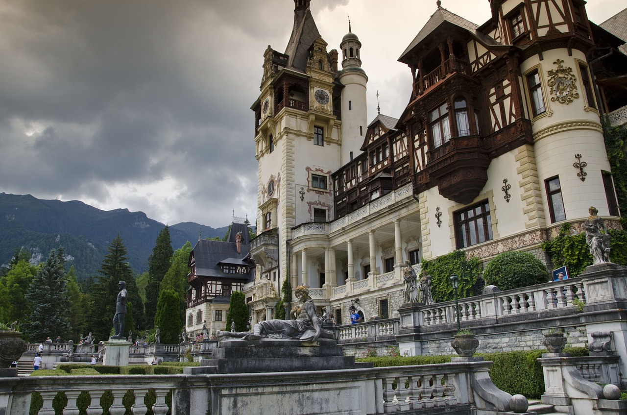 peles castle sinaia romania free photo