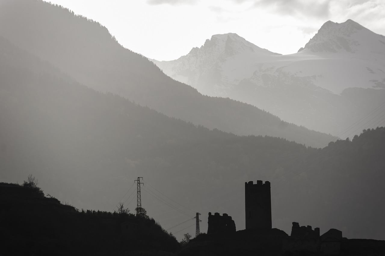 castle fog evening free photo