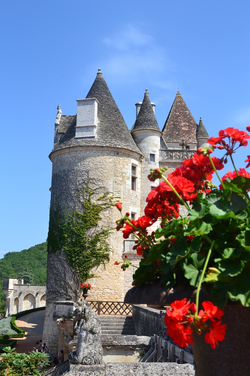 castle chateau des milandes renaissance free photo