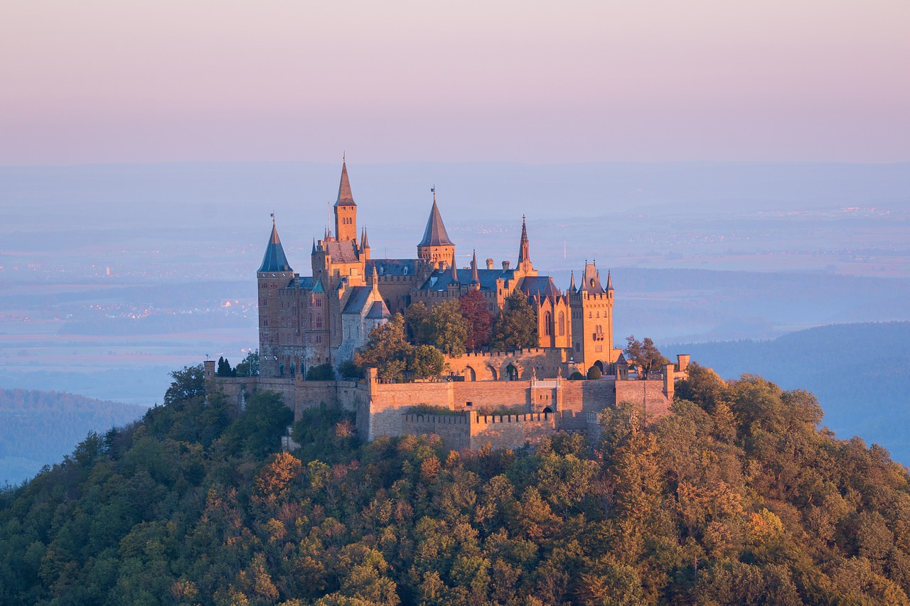 castle hohenzollern sunrise free photo
