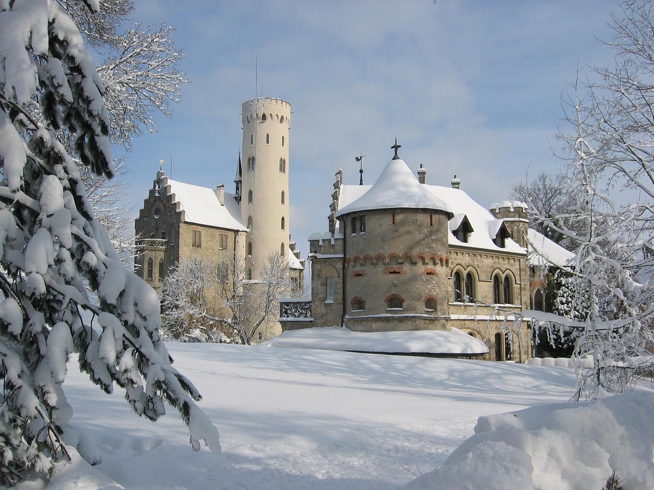 castle liechtenstein swabian alb more free photo