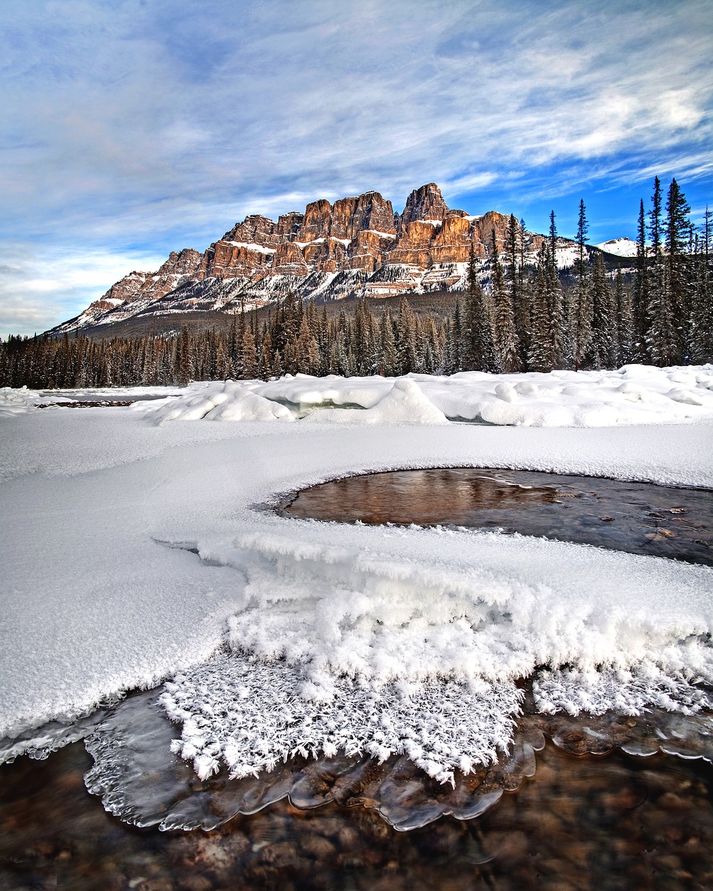 castle mountain banff alberta free photo