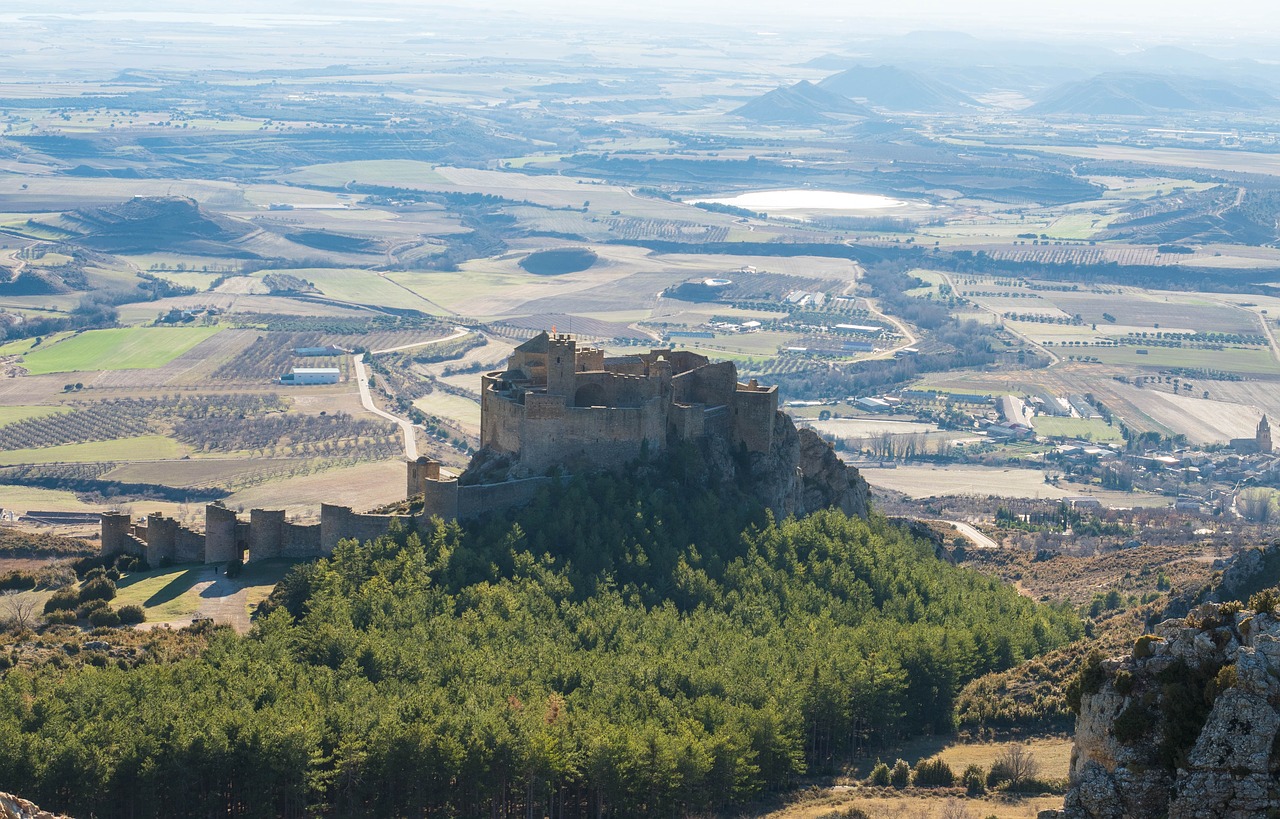 castle of loarre panoramic landscape free photo