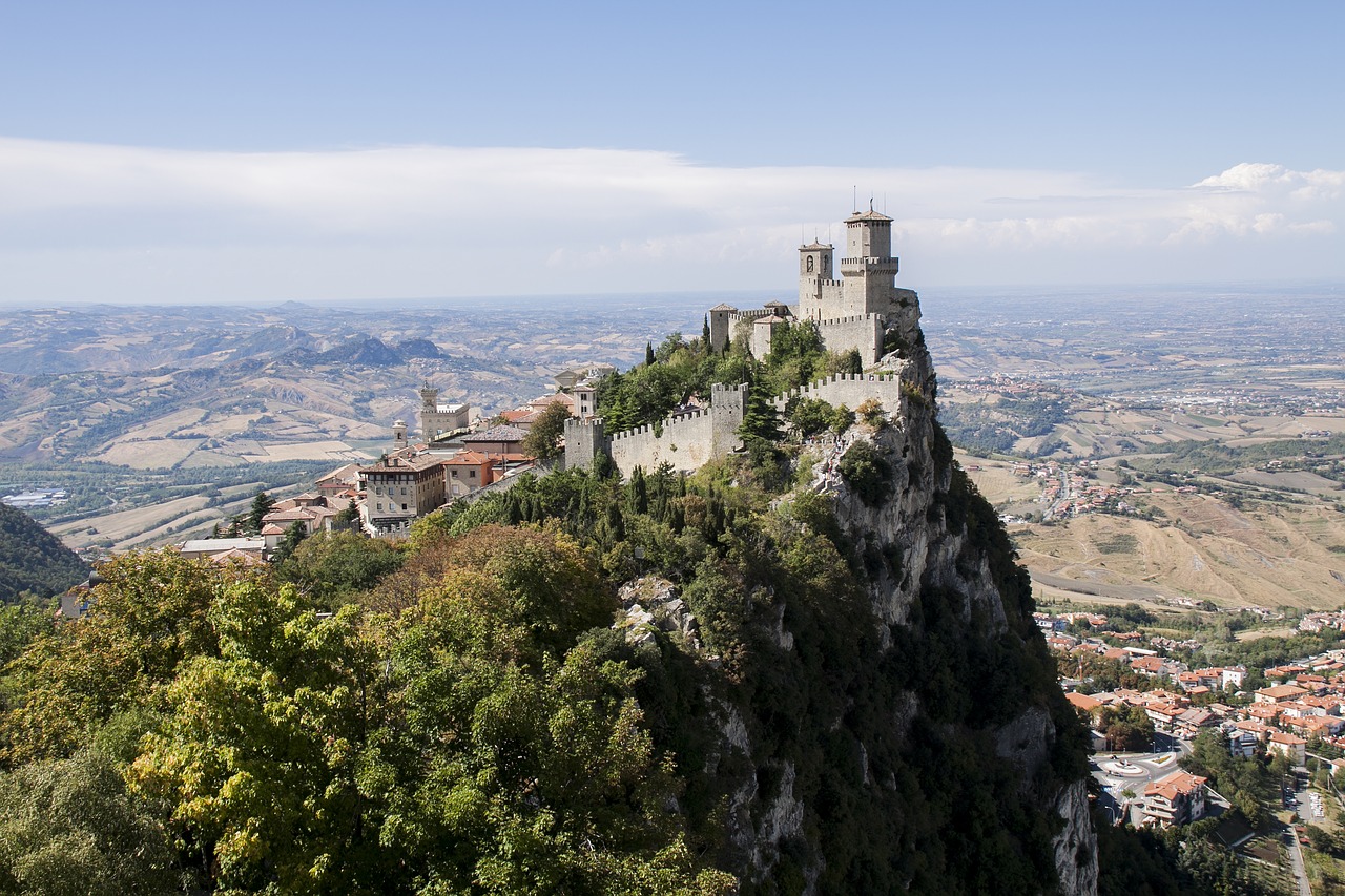 castle of san marino  castle of san marino state  landscape free photo