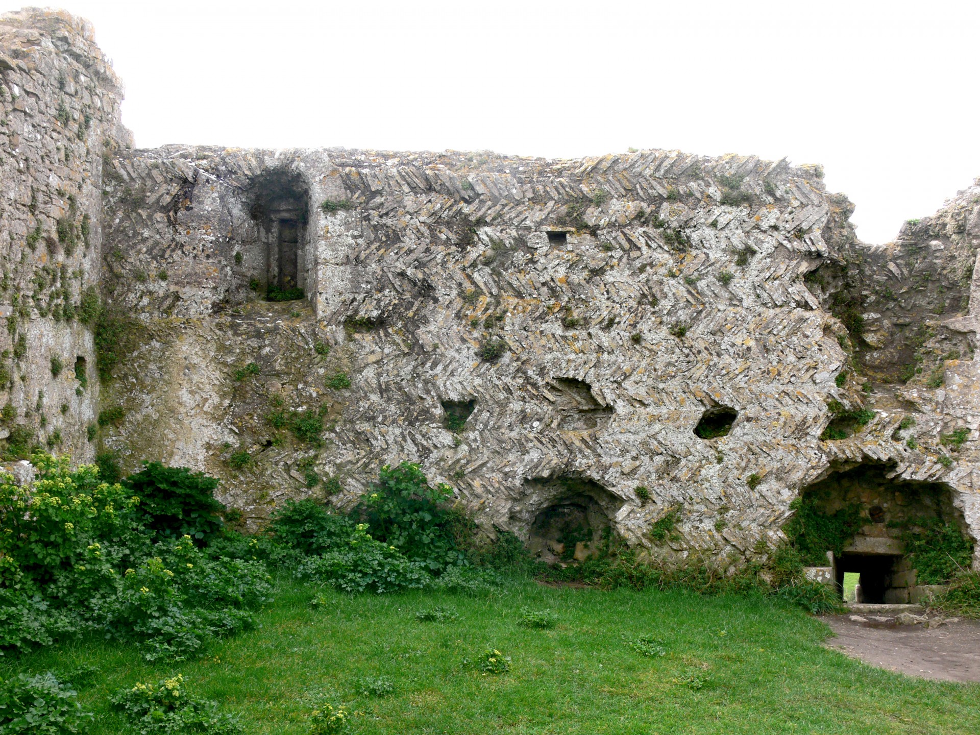 ruins corfe corfe castle free photo