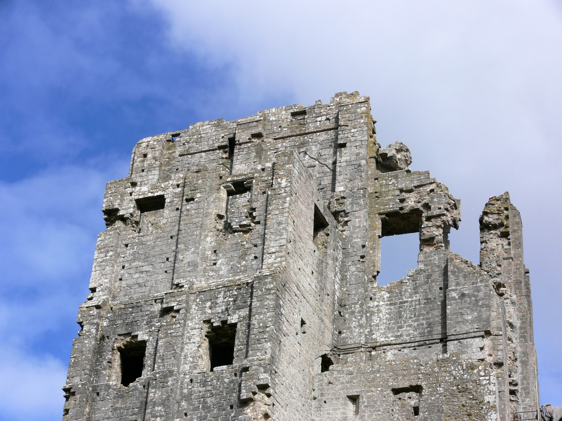 ruins corfe corfe castle free photo