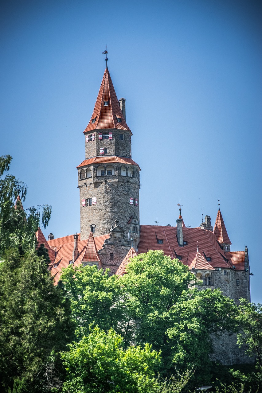 castle tower  historical landmark  czech republic free photo
