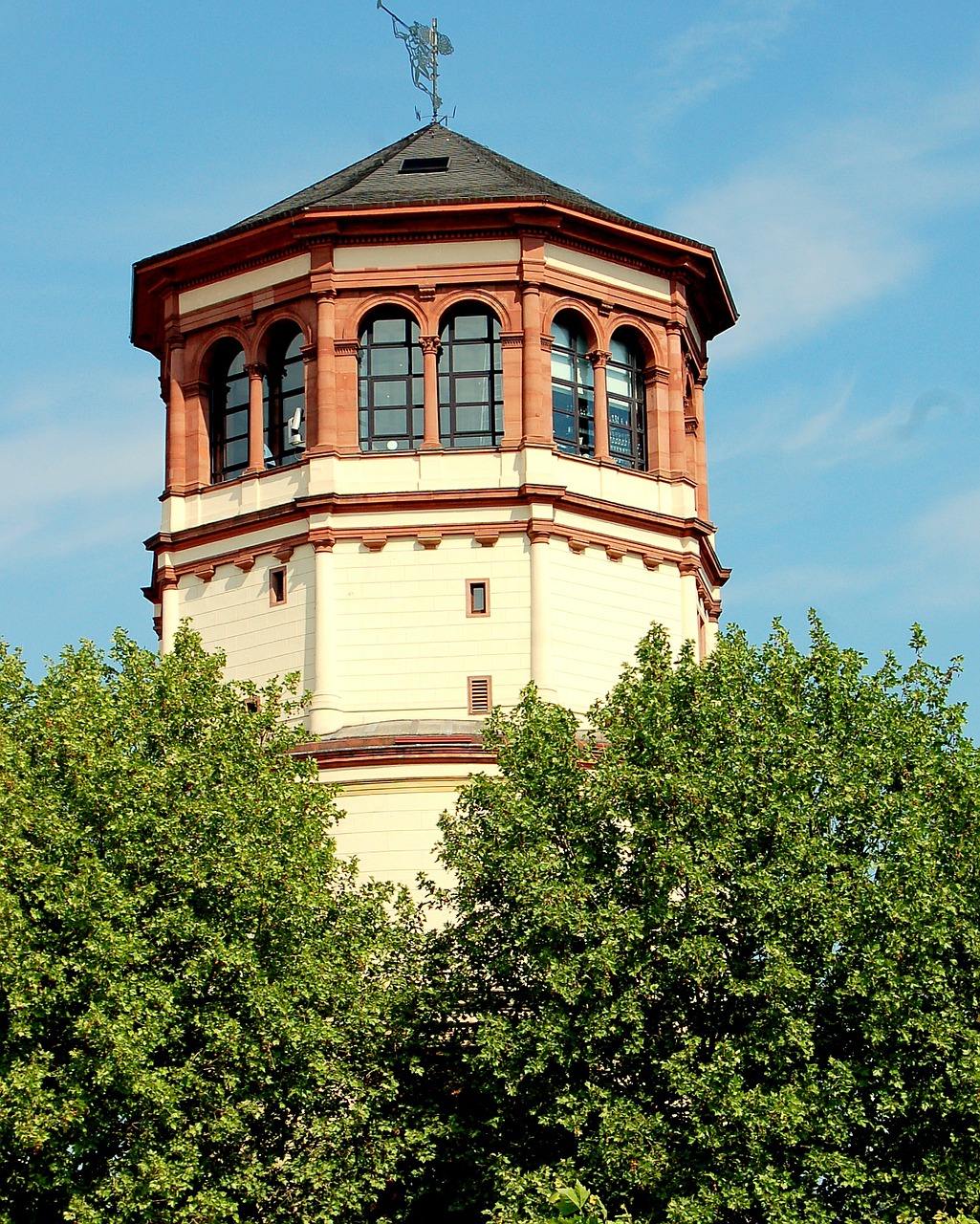 castle tower trees düsseldorf free photo