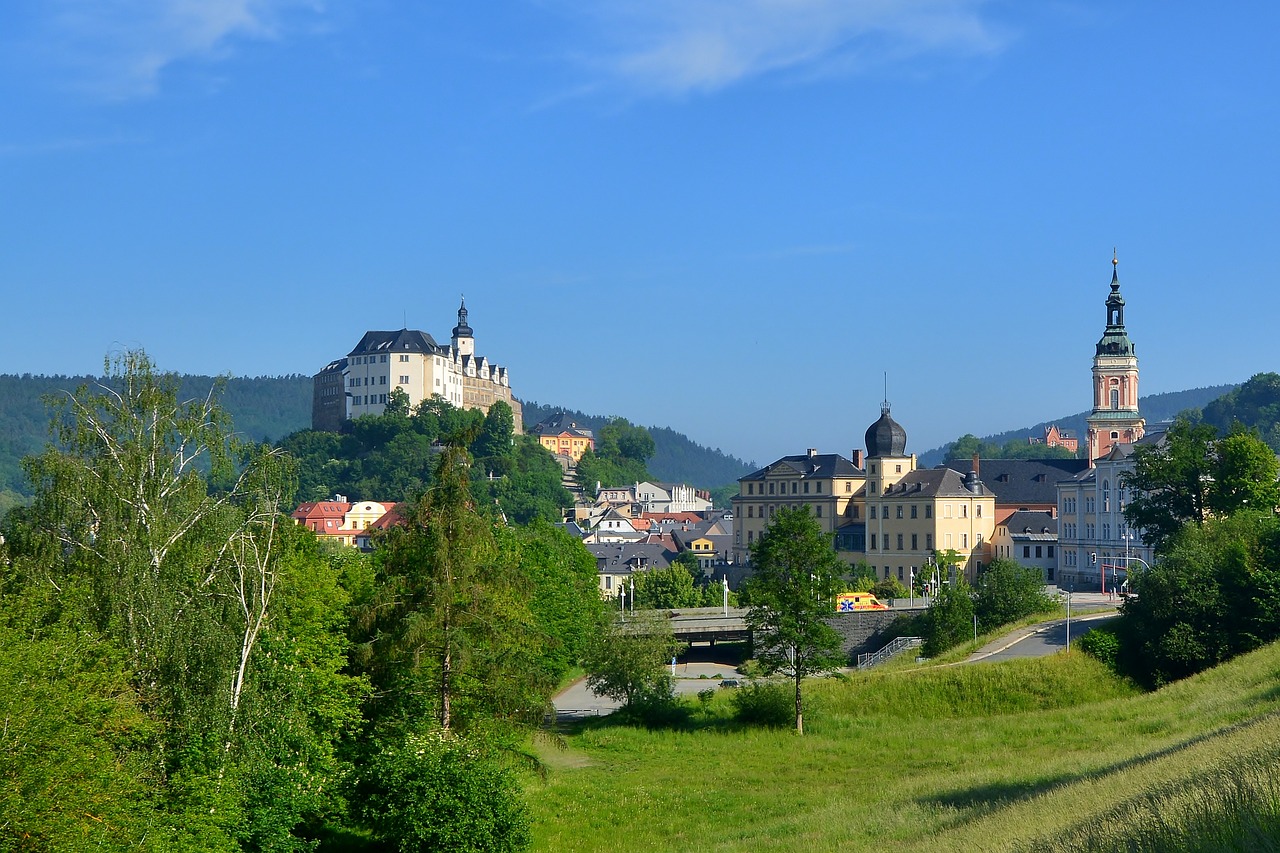 castle town  greiz  thuringia germany free photo