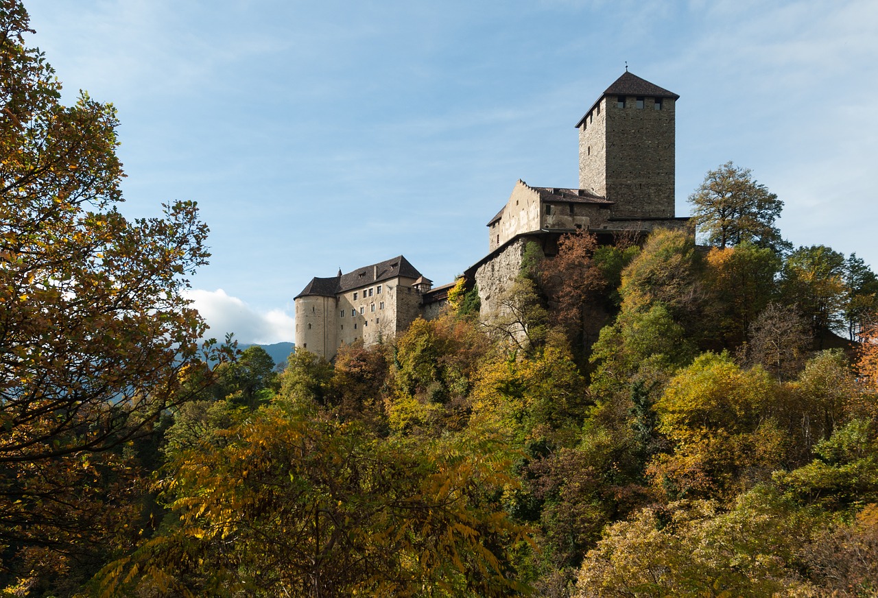 castle tyrol south tyrol autumn free photo