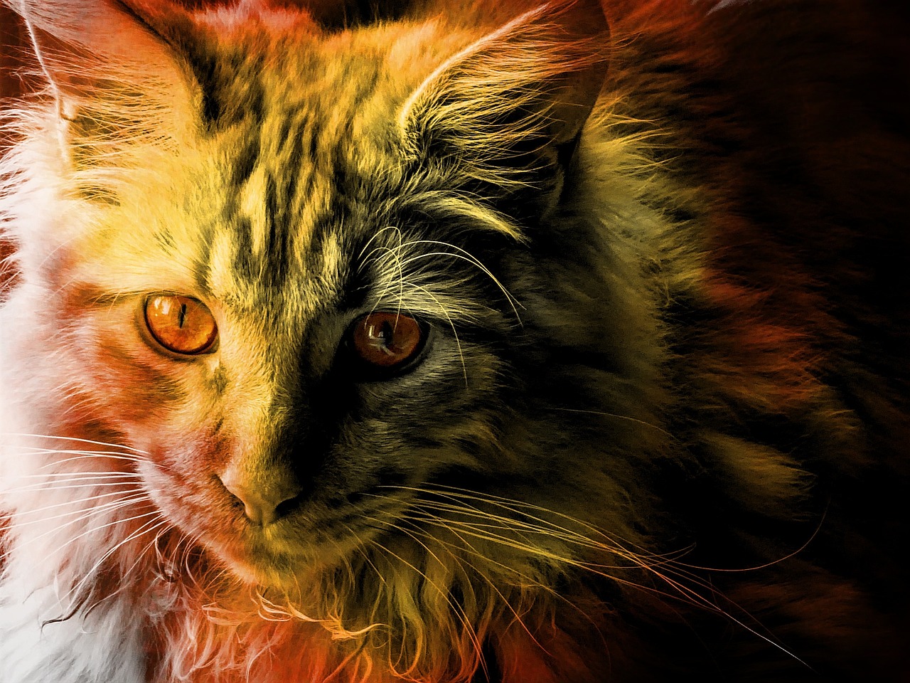 cat maine coon animal free photo