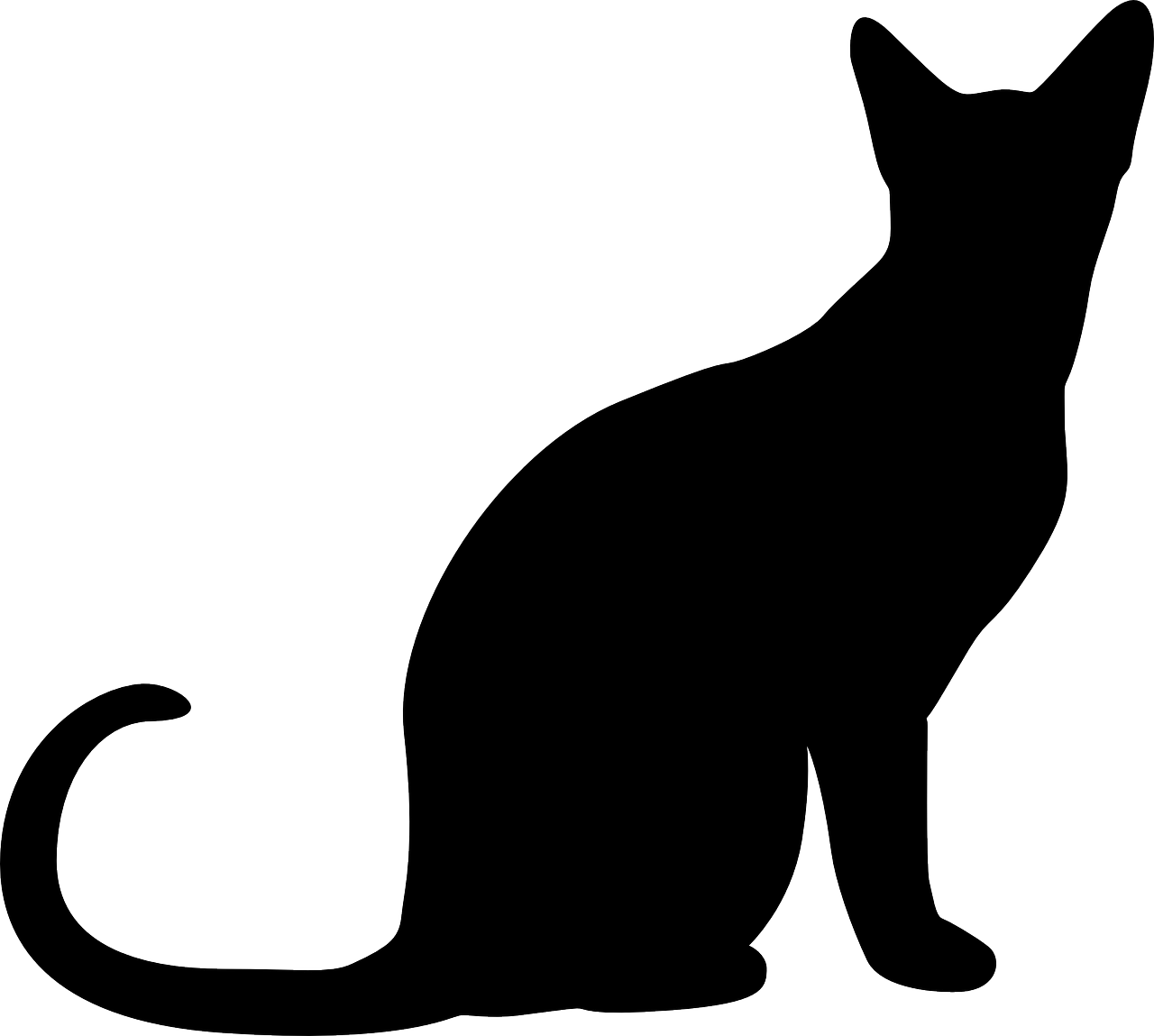 Download Cat,silhouette,simple,sitting,free vector graphics - free image from needpix.com