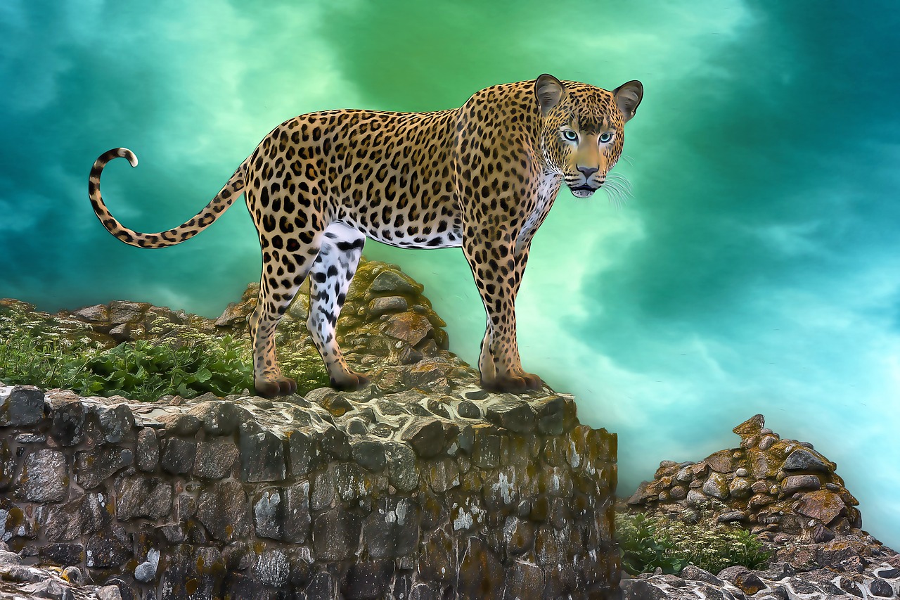 cat rendering leopard free photo