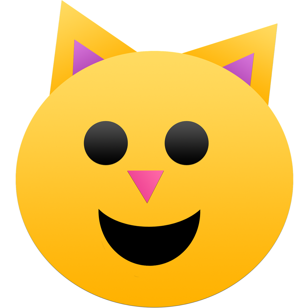 cat emoji pink free photo