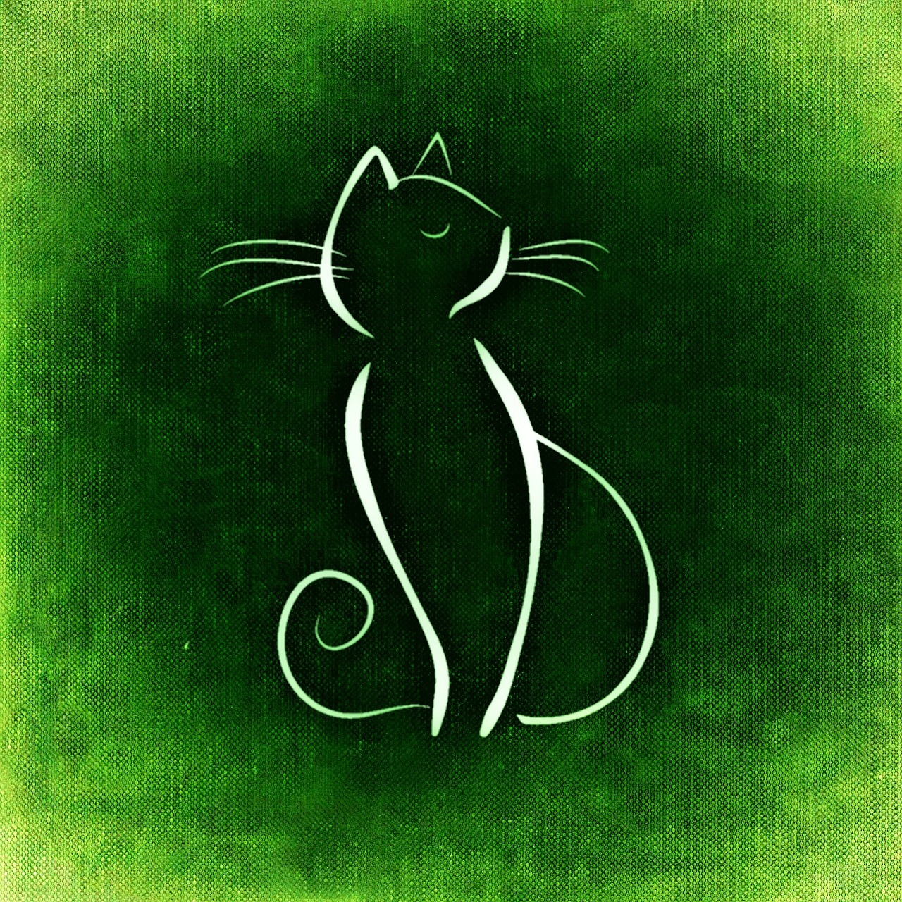 cat drawing animal free photo