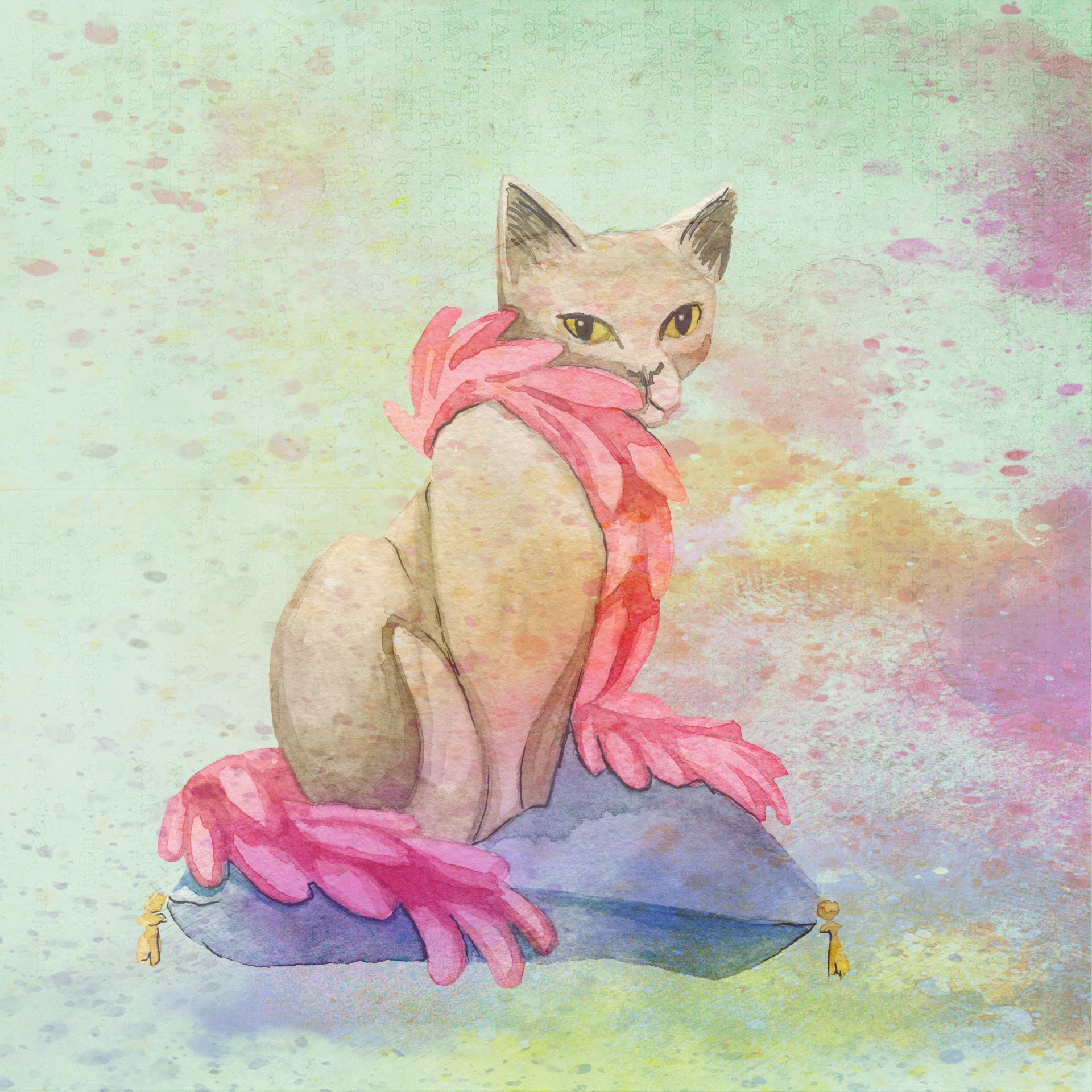 cat watercolor watercolour free photo