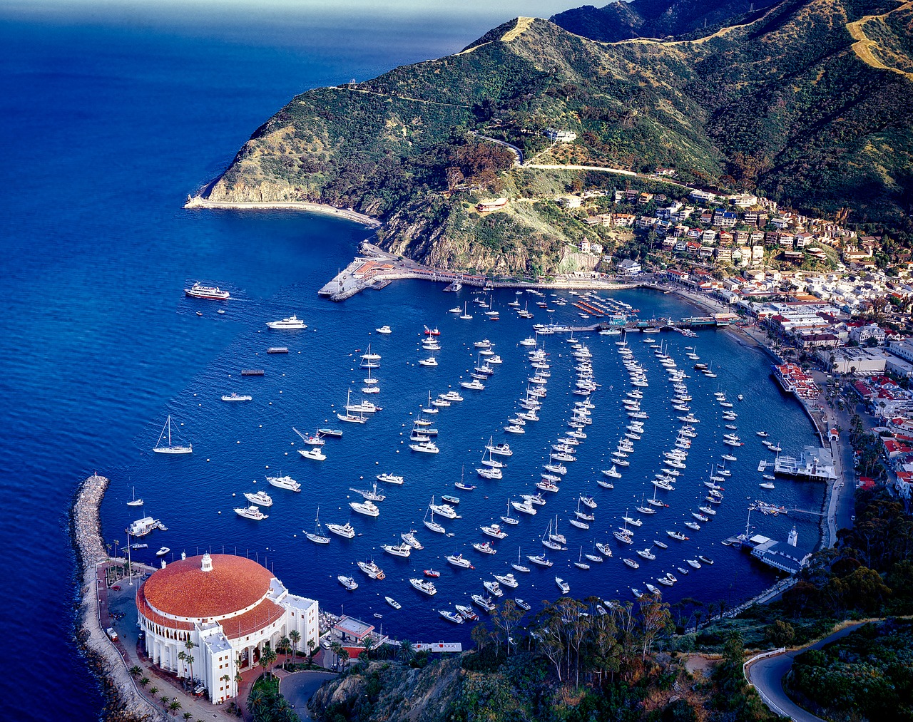 catalina island california casino free photo