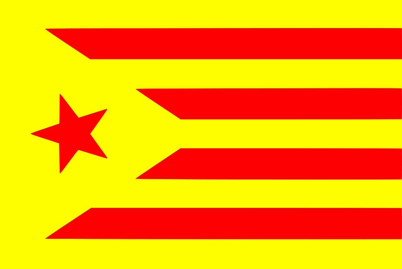 catalonia flag spain free photo