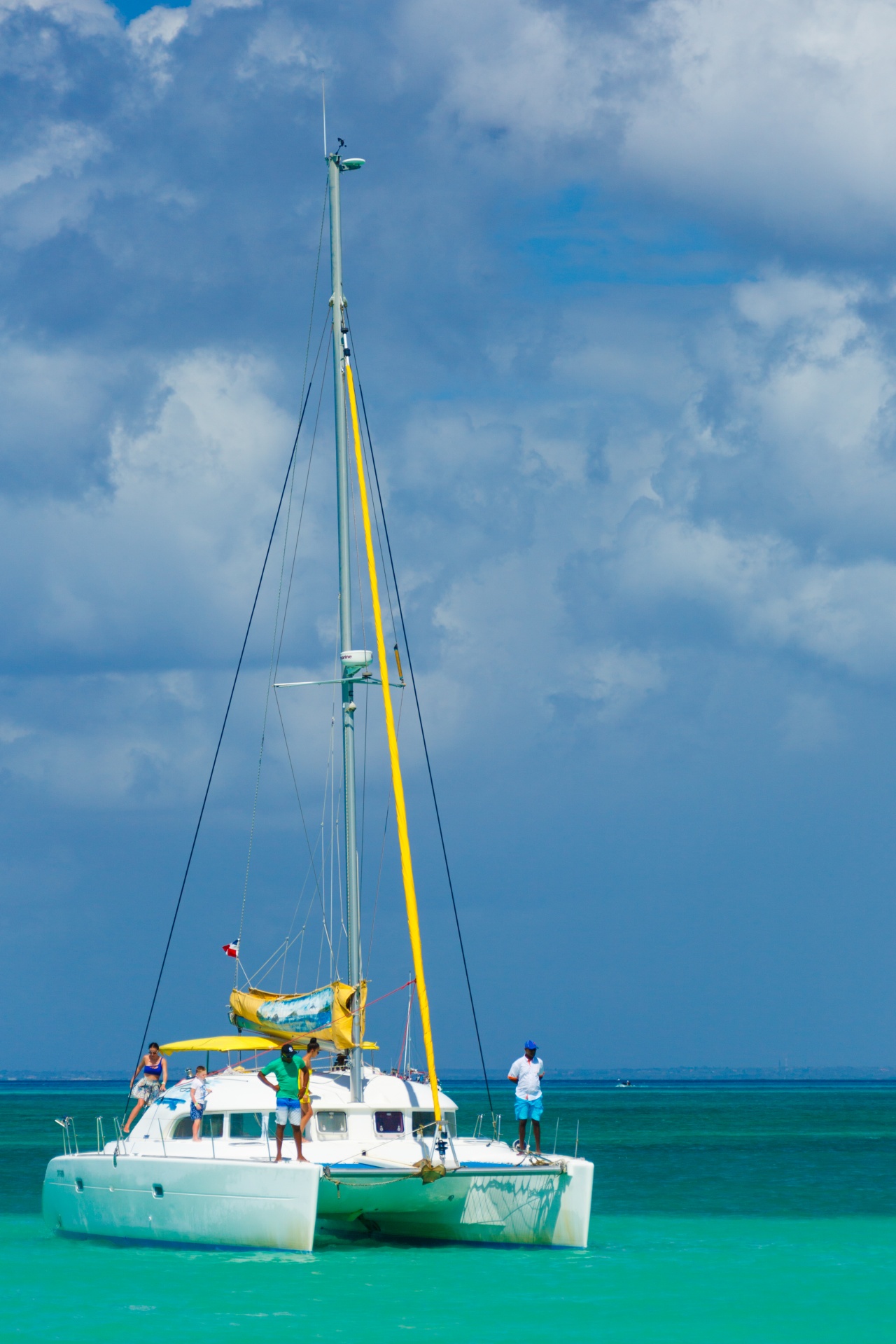 blue boat caribbean free photo