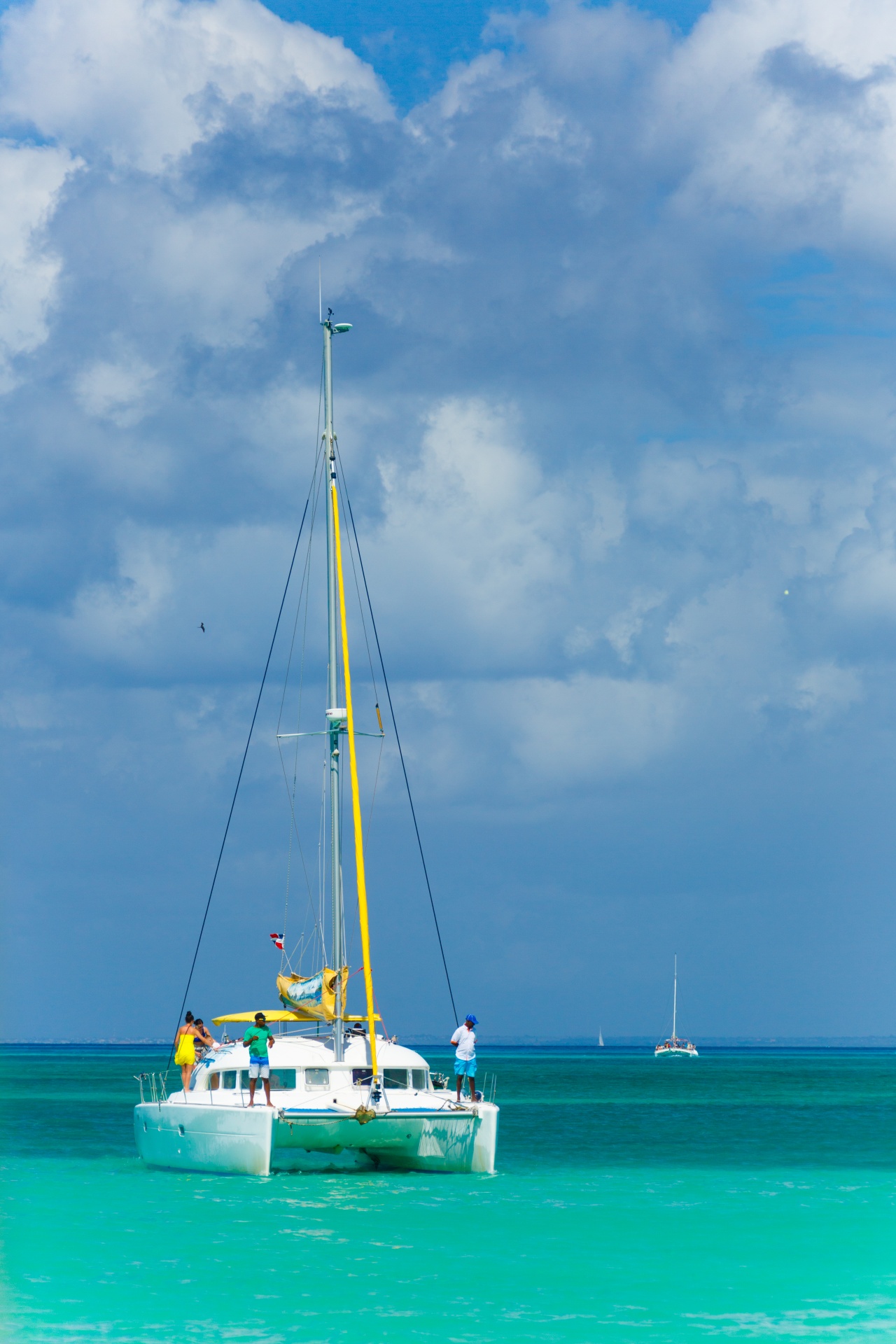 blue boat caribbean free photo
