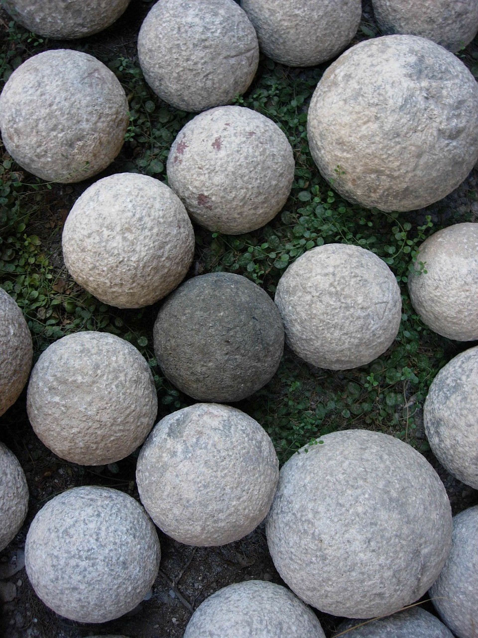 catapults stones round free photo