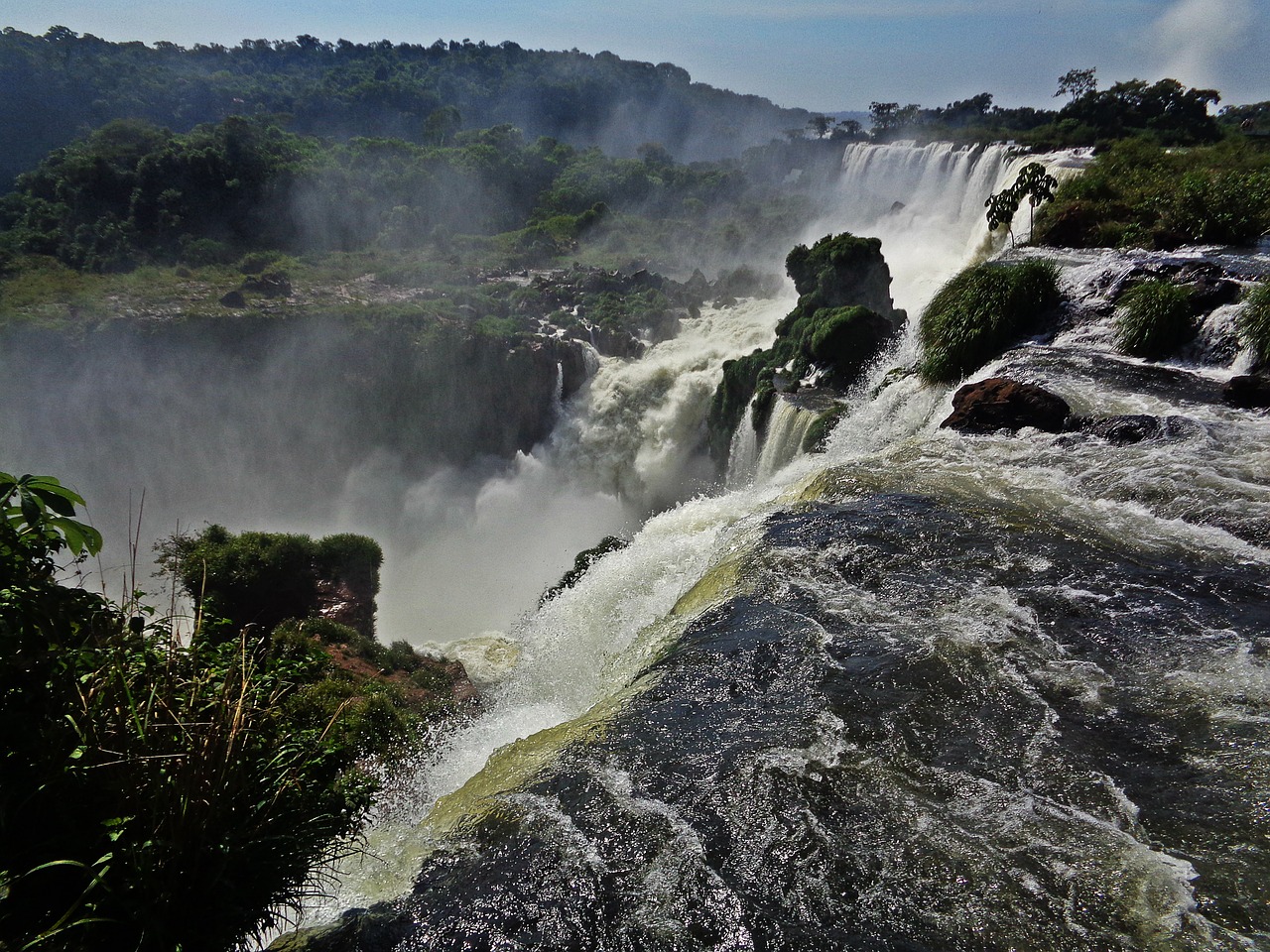 cataratas do iguaçu brazil waterfall free photo