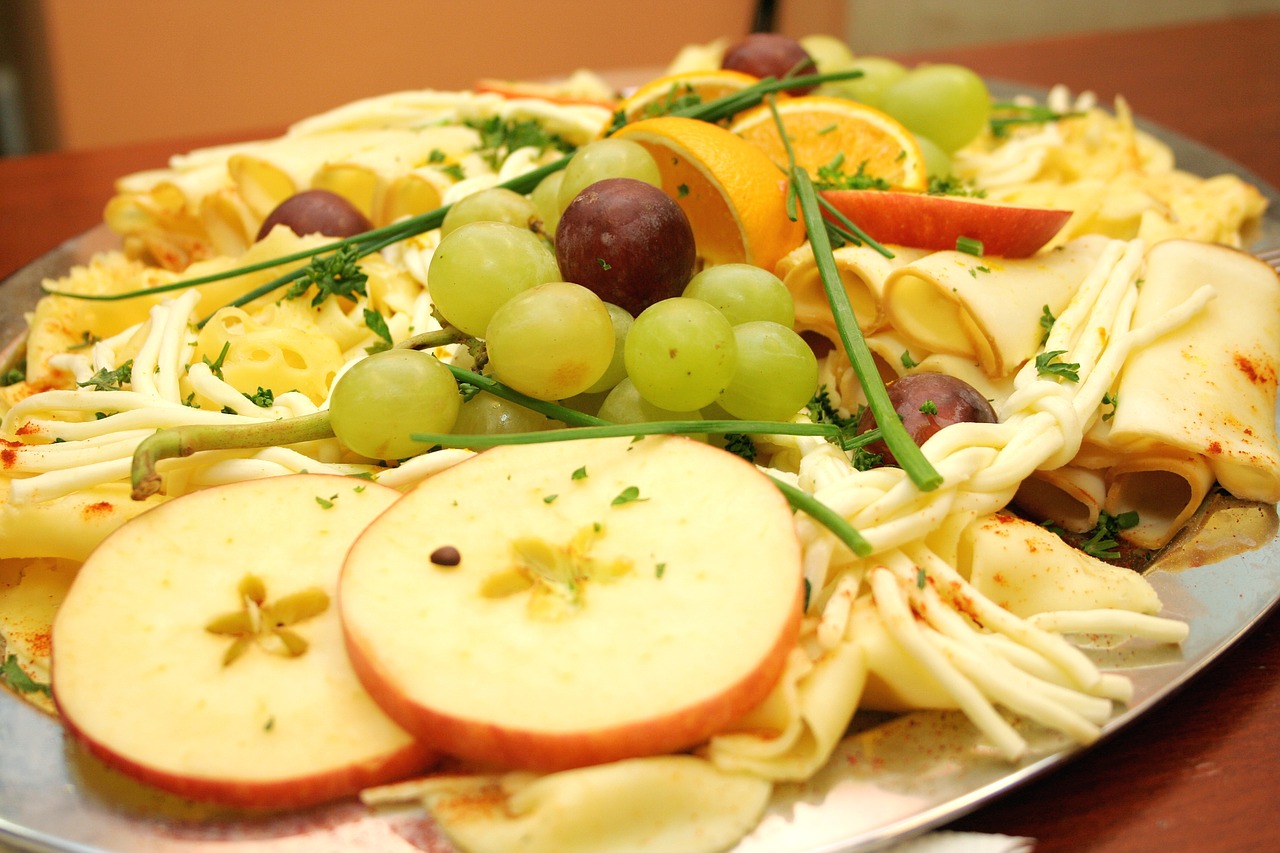 fruit meal plate free photo