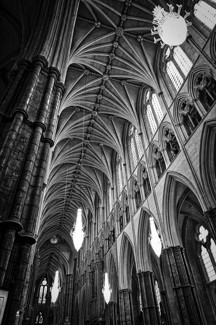 cathedral ceiling westminster abbey free photo