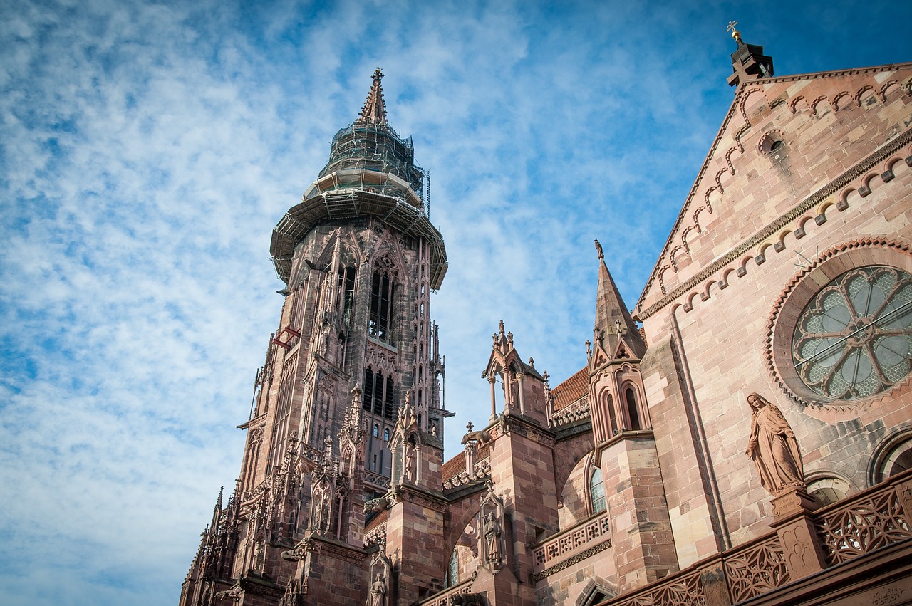 cathedral freiburg gothic free photo