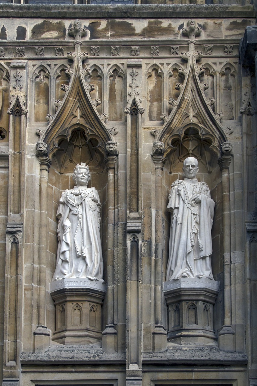 cathedral canterbury statues free photo
