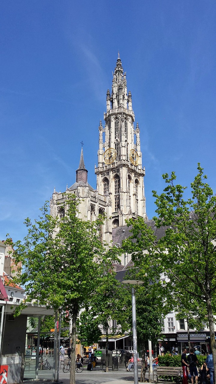 cathedral antwerp our lady tower free photo