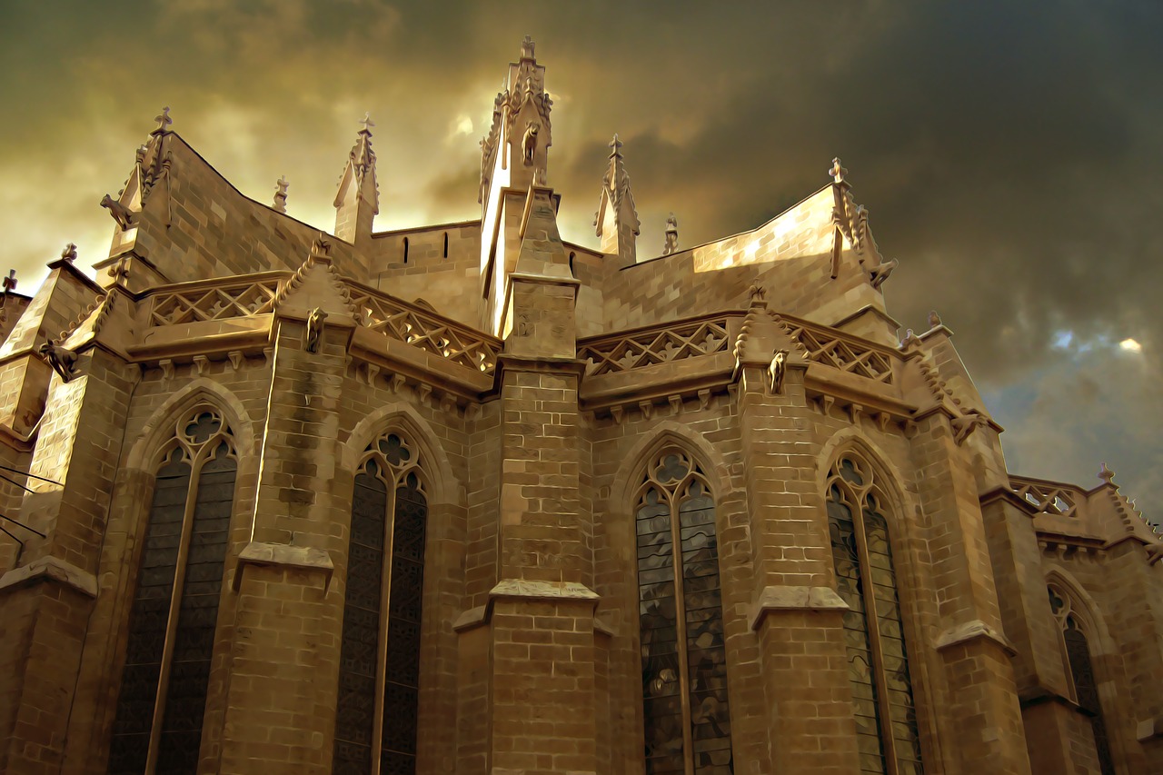 cathedral fantasy fantasy design free photo