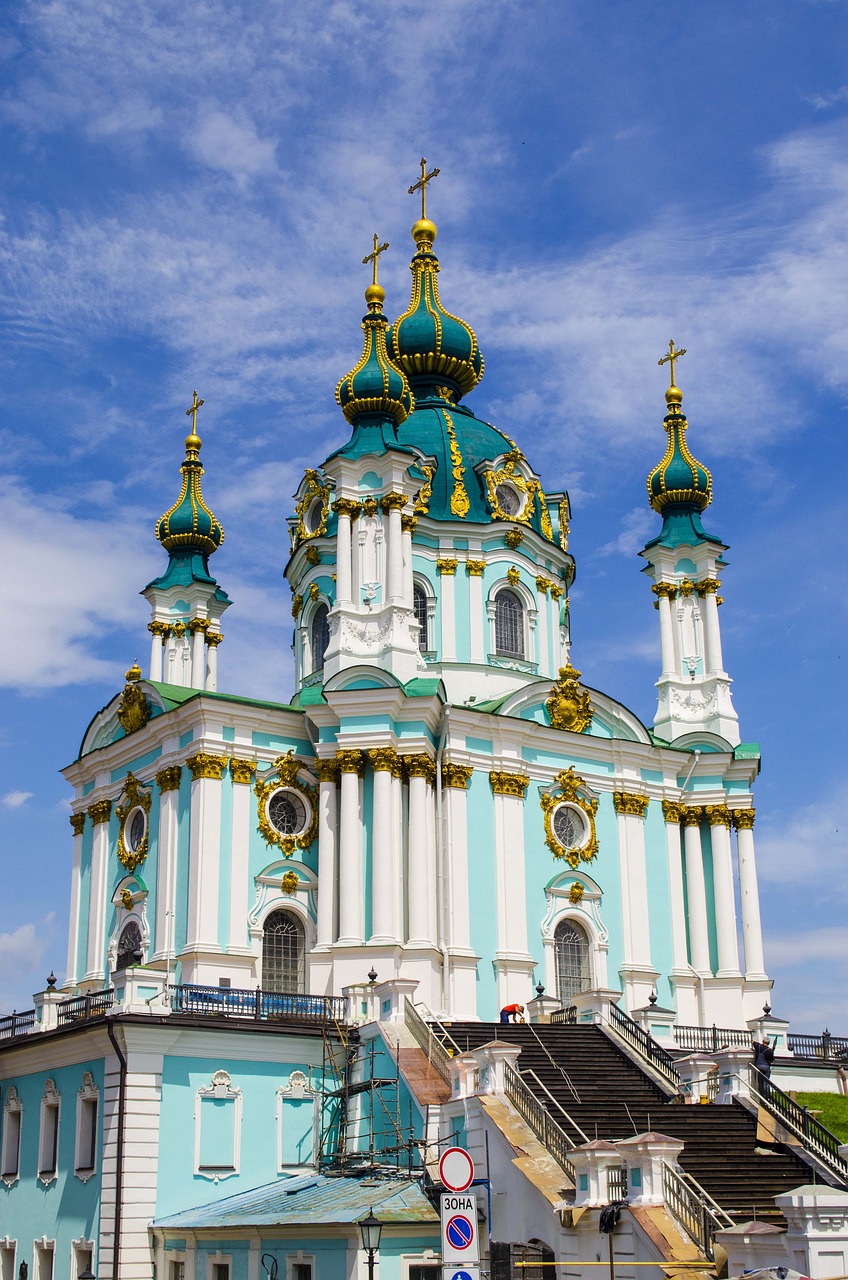 cathedral dome kiev free photo