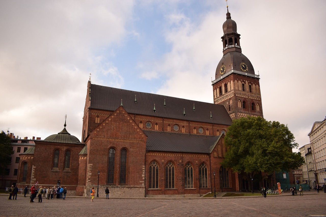 cathedral square riga free photo