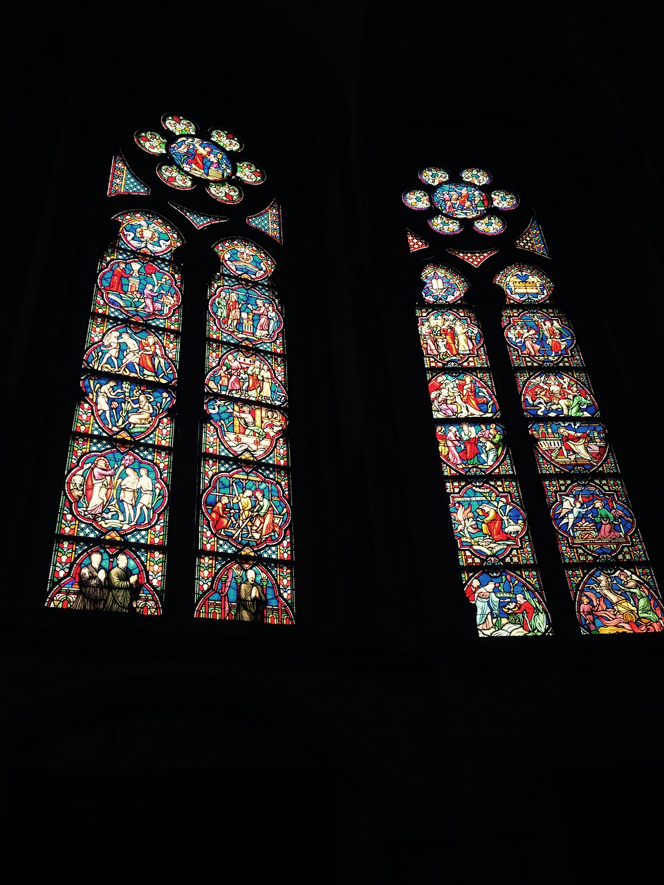 cathedral stained glass brussels free photo