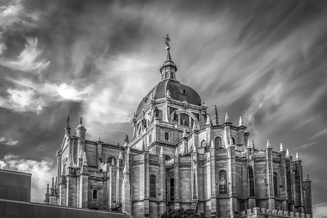 cathedral  almudena  madrid free photo