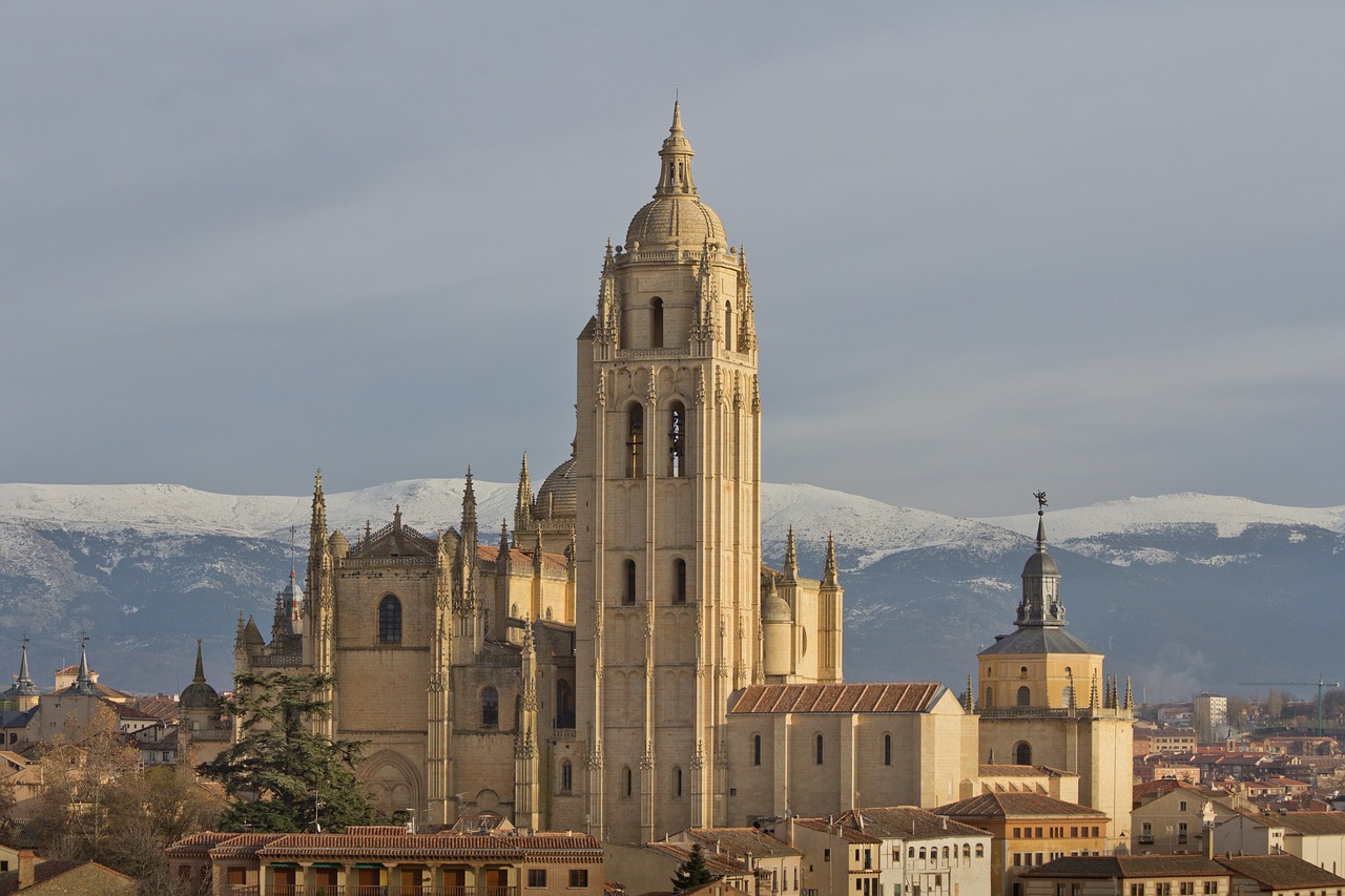 cathedral segovia heritage free photo