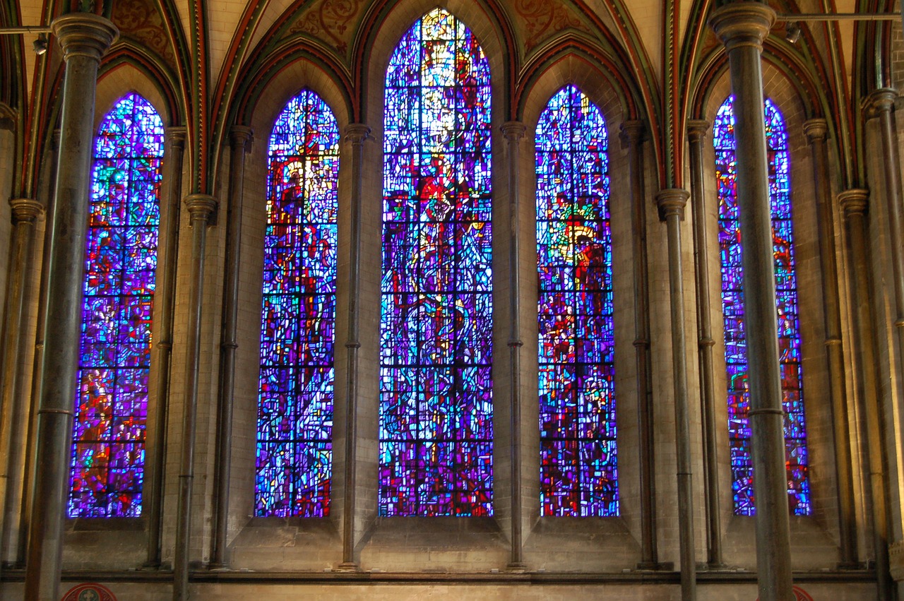 cathedral stained glass glass free photo