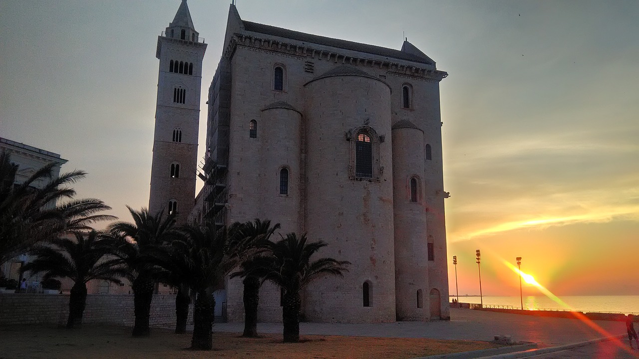 cathedral  sunset  sun free photo