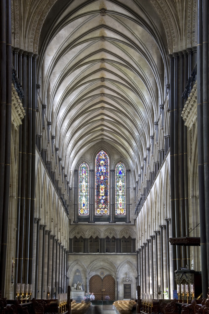 cathedral salisbury nave free photo